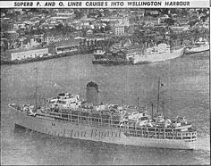 Arcadia entering Wellington Harbour